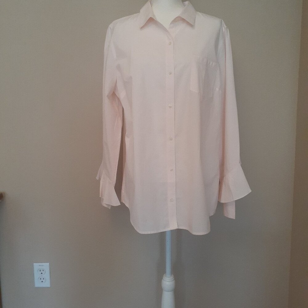 Banana Republic Ruffle Cuff Shirt NWT - Picture 6 of 15